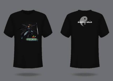 OM-PHC- IKWERRE NINJA BLACK SHORTS SLEEVE T-SHIRT(FRONT & BACK) POLO TSHIRT- T SHIRTS