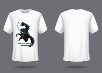 OM-PHC- IKWERRE NINJA WHITE SHORTS SLEEVE T-SHIRT(FRONT) POLO TSHIRT- T SHIRTS