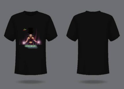 OM-PHC- IKWERRE NINJA BLACK SHORTS SLEEVE T-SHIRT(FRONT ONLY) POLO TSHIRT- T SHIRTS